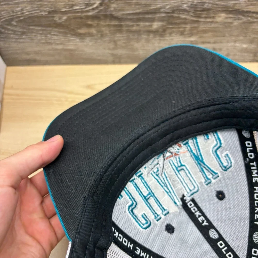 San Jose Sharks Hat Snapback NHL Autographed Paul Martin Old Time Hockey